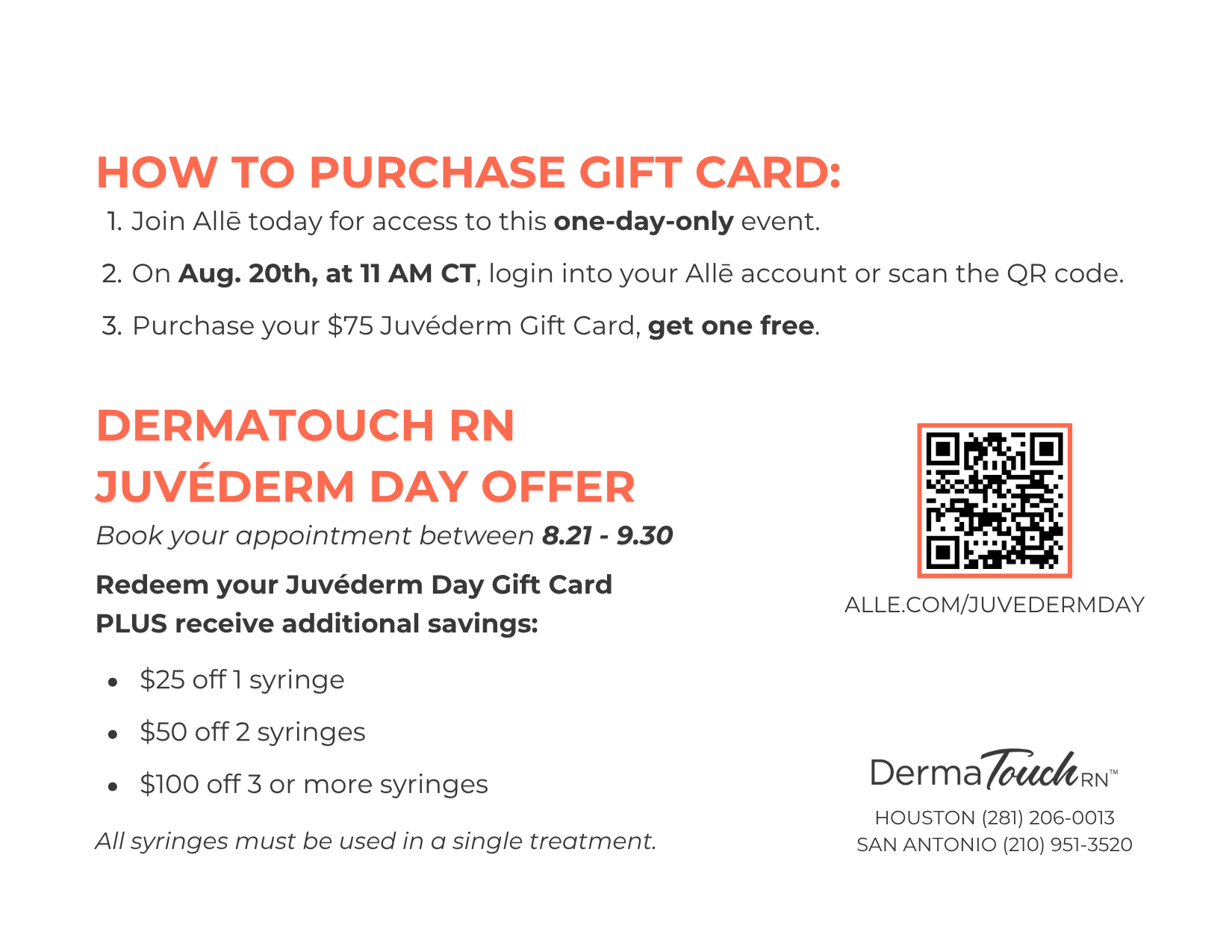 Juvederm Day 2025 DermaTouch RN Specialis